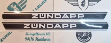 Zündapp ZD 25 / 50 TS Tank Aufkleber Sicke nach Original Vorlage 446-20.117 & 118